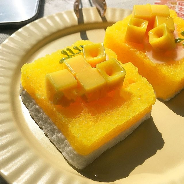 Mango Sticky Cake Slice Squishy