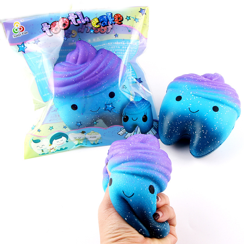 Galaxy Tooth Squishy with Swirl Cap โ photo 5