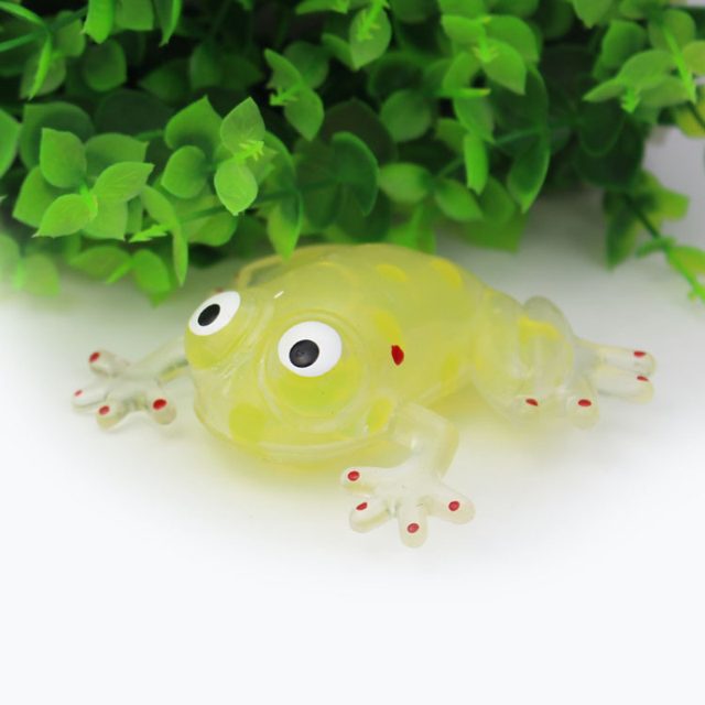 Bead-Filled Squish Frog Splat Toy — photo 3