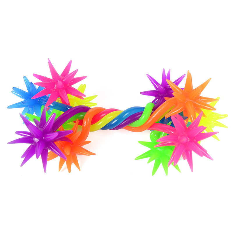 Rainbow Spiky Stretch Twist Toy