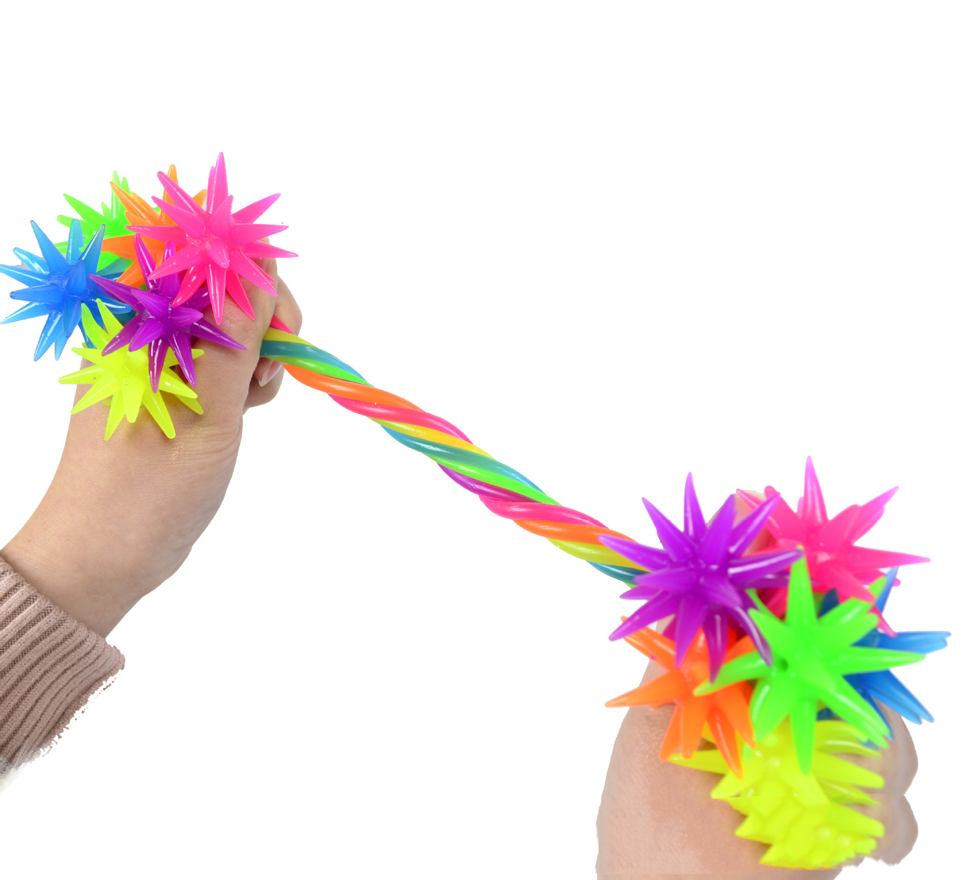 Rainbow Spiky Stretch Twist Toy — photo 3
