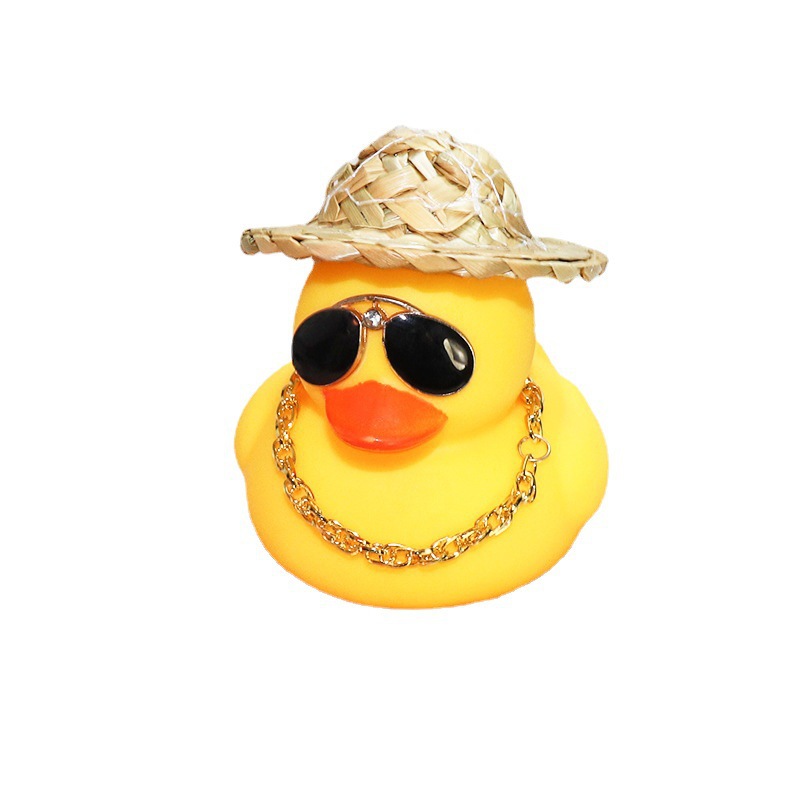Straw Hat Yellow Duck Car Toy โ photo 5