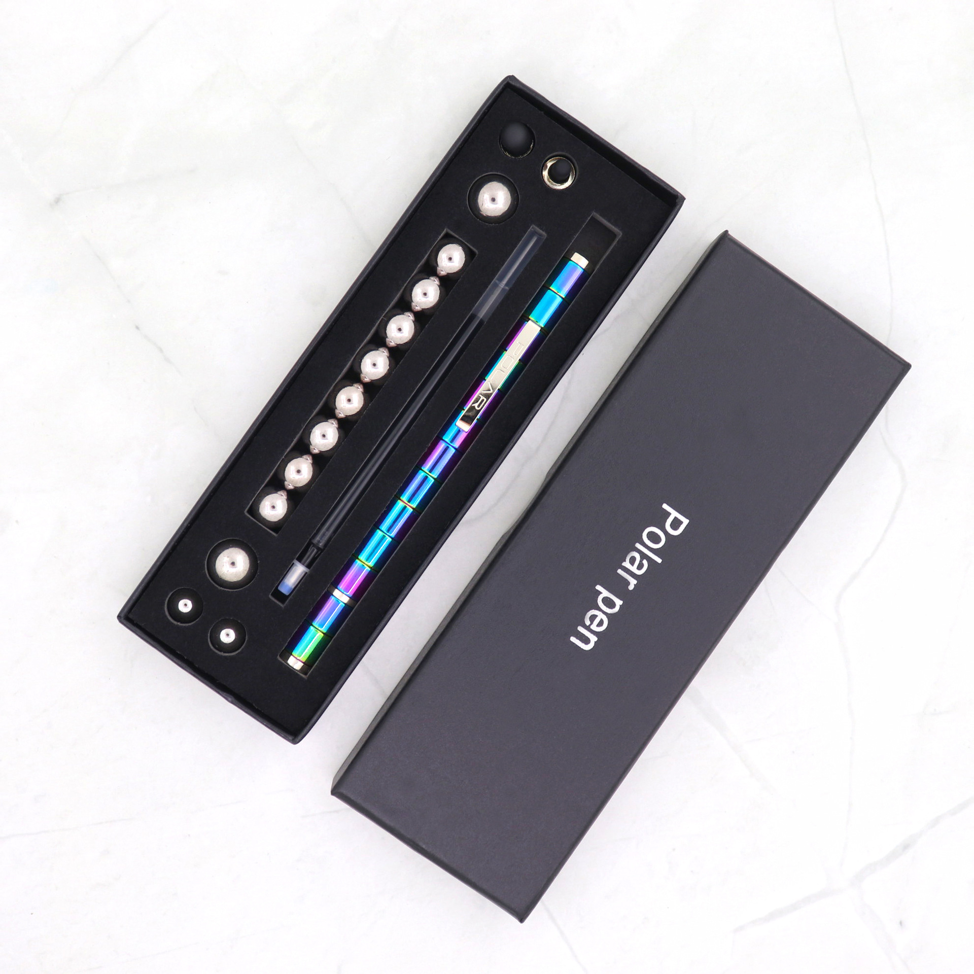 Stress Reducer Box Black Golden Squeeze Toy โ photo 3