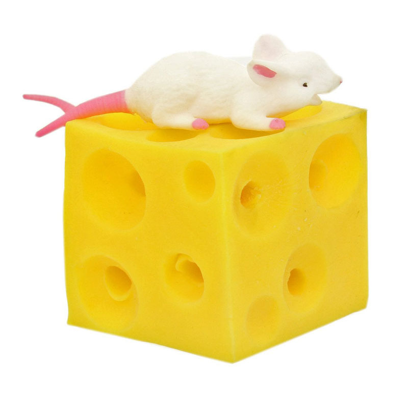 Hide-And-Squeak Mouse Cheese Block