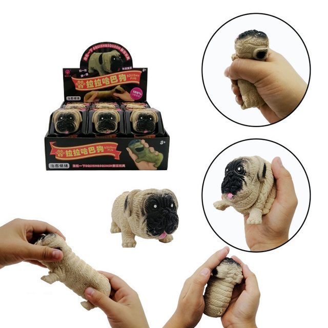Stretchy Squishy Pug Pups (3-Pack)