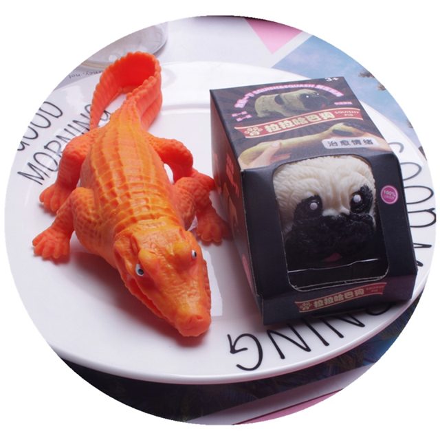 Stretchy Orange Crocodile