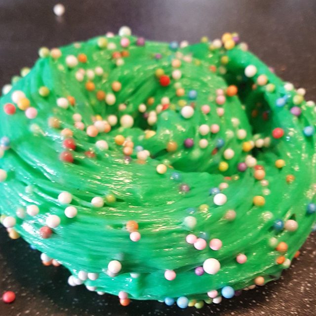 Green Sprinkle Floam Slime