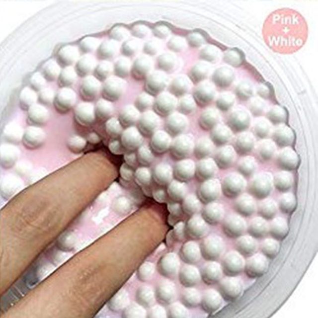 Pink Bubble Snow Floam Slime