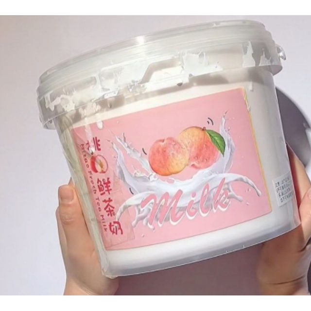 Peach Milk Tea Slime Cup โ photo 3