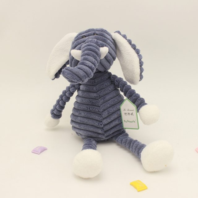 Ribbed Corduroy Elephant Plushie
