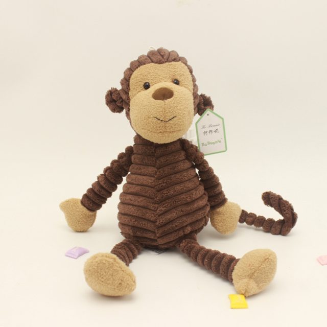 Ribbed Corduroy Monkey Plushie