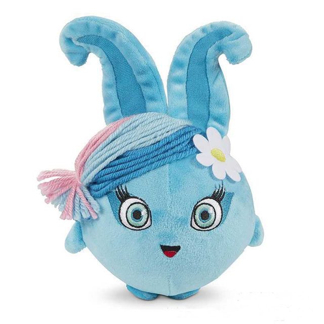 Blue Bouncy Bunny Ball Plush