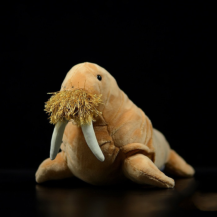 Realistic Walrus Plush With Whiskers