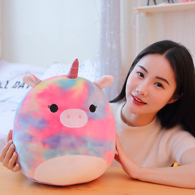 Rainbow Tie-Dye Unicorn Squish Pillow — photo 4
