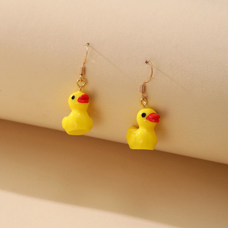 Sweet Little Yellow Duck Earrings Toy โ photo 3