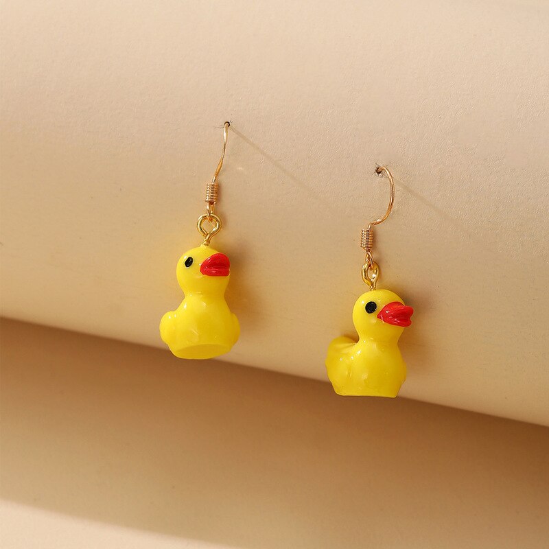 Sweet Little Yellow Duck Earrings Toy โ photo 2