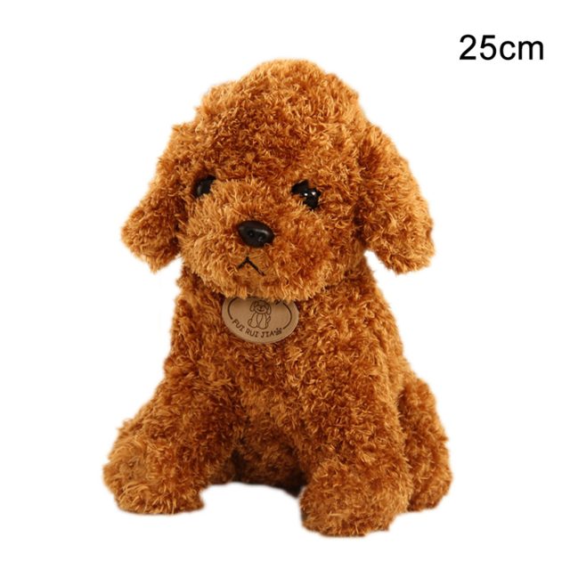 Fluffy Brown Toy Poodle Puppy Plush — photo 3