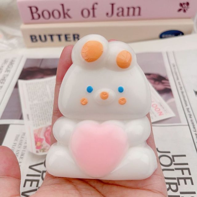 Heart-Hugging Bunny Squishy