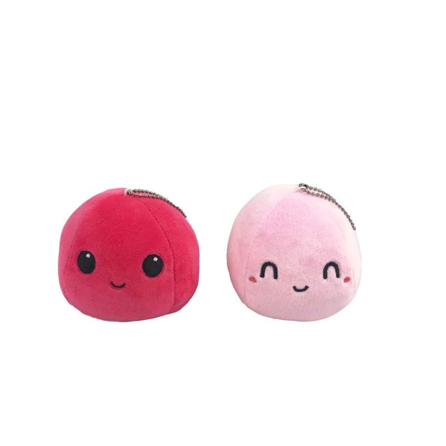 Smiley Mood-Ball Plush Keychain — photo 2