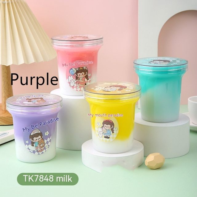 Purple Milky Cloud Slime Cup