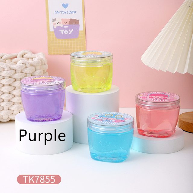 Purple Jelly Fishbowl Bubble Slime