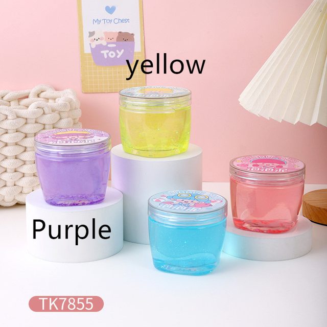 Yellow Jelly Fishbowl Bubble Slime