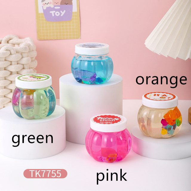 Pink Ocean Crystal Slime With Gummy Bits
