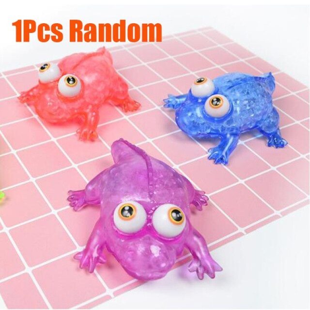 Bead-Filled Googly Frog Squishy