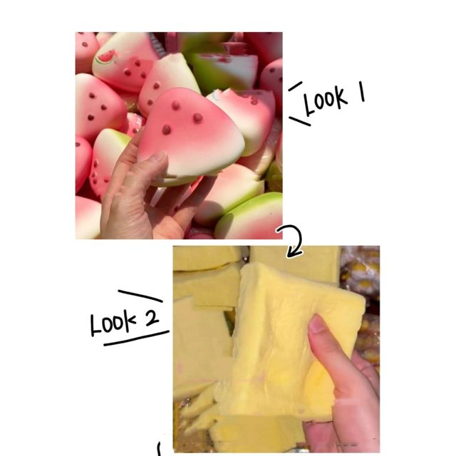 Yellow Milk Brick Squishy