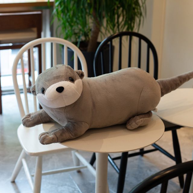 Mellow Grey Otter Cuddle Pillow Plush — photo 2