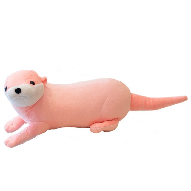 Blushing Pink Otter Cuddle Pillow Plush โ photo 3